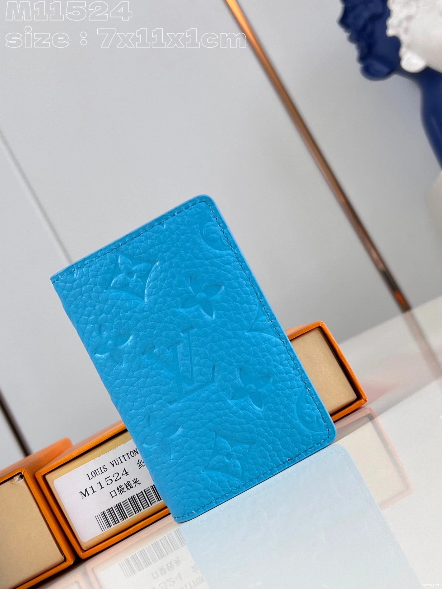 WIS LOUIS cm Pocket VUITTON Organizer-7.5*11.1*1 0811